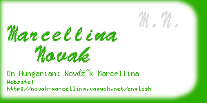 marcellina novak business card